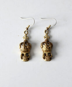 vintage skull earrings