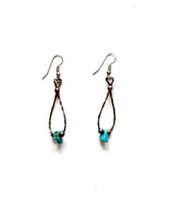 vintage turquoise drop earrings