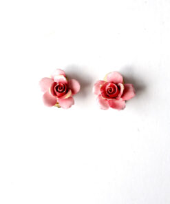 vintage English porcelain earrings